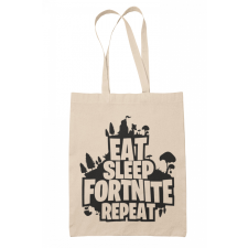  Eat Sleep Fortnite Repeat - Vászontáska kézitáska és bőrönd