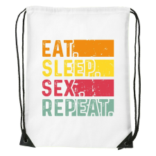 Eat sleep sex repeat - Sport táska fehér kézitáska és bőrönd