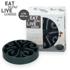  Eat Slow Live Longer Original Habzsolásgátló Tál Szürke kutyatál