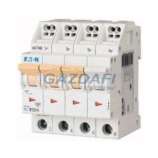 EATON 101348 PLI-D13/3N Kismegszakító, 10kA (dugaszolókapcsokkal) villanyszerelés