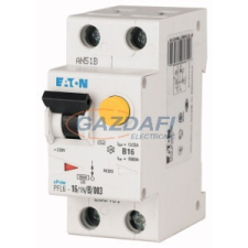 EATON 112876 Áramvédő-kismegszakító 6kA 1p+N, C, 30mA, A típus villanyszerelés