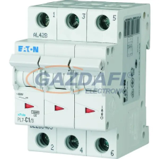  EATON 165130 PL7-C3/3 Kismegszakító, 10kA 3pól. villanyszerelés