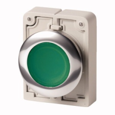 EATON 182927 M30C-FDL-G Világító nyomógomb,30mm,lapos,zöld villanyszerelés