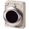 EATON 182959 M30C-FD-S Nyomógomb lapos, kerek, krómozott Fekete 1 db (182959)