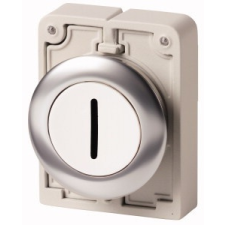 EATON 182962 M30C-FD-W-X1 Nyomógomb,30mm,lapos,fehér,&quot;I&quot; villanyszerelés