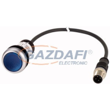 EATON 185557 Világító nyomógomb,ret.,24V,1Z,kék,0.2m,M12A villanyszerelés