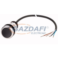 EATON 185672 Nyomógomb lapos,1Ny,fekete,1m,kábel villanyszerelés