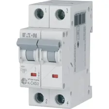 EATON 194775 Home kismegszakító 4,5kA, 2P, 40A, C jelleggörbe villanyszerelés