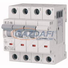 EATON 194815 Home kismegszakító 4,5kA, 3P+N, 40A, C jelleggörbe villanyszerelés