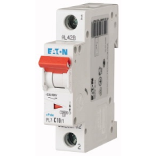 EATON 262714 PL7-D10/1 Kismegszakító. 1P, 10A, D karakterisztika, 10kA villanyszerelés