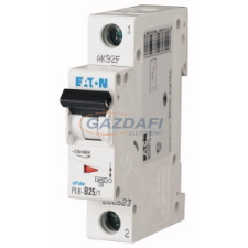 EATON 286547 Kismegszakító, 6kA 1 pólus 25A, D karakterisztika, PL6-D25/1 villanyszerelés