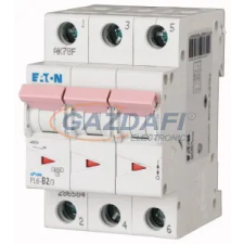 EATON 286608 Kismegszakító, 6kA 3 pólus 2A, D karakterisztika, PL6-D2/3 villanyszerelés