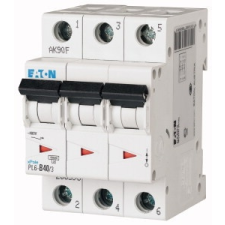 EATON 286617 PL6-D40/3 Kismegszakító, 6kA 3 pólus villanyszerelés