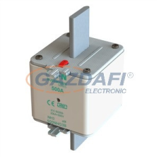 EATON 500NHM3B NH-betét 500A, DIN 3 méret, 500V AC, aM villanyszerelés