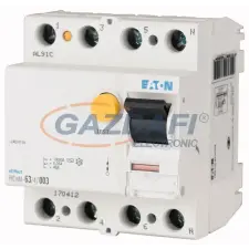 EATON EATON 170323 FRCMM-63/4/01-S Áram-védőkapcsoló 10kA 4pól. villanyszerelés