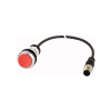 EATON EATON 181043 C22-D-R-K01-P5 Nyomógomb lapos, 1ny, piros, 1m, M12A