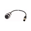 EATON EATON 181083 C22-DR-S-K01-P5 Nyomógomb lapos,reteszelt,1ny,fekete,1m,M12A