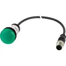EATON EATON 181139 C22-L-G-24-P5 Jelzőlámpa, 24V, zöld, 1m, M12A villanyszerelés