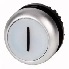 EATON EATON 216963 M22-DRL-W-X1 Világító nyomógomb, lapos, fehér, reteszelt villanyszerelés