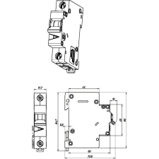 EATON EATON 278580 FAZ-D10/1 Kismegszakító, 15kA 1-pól. villanyszerelés