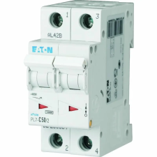 Eaton Electric Gmbh Eaton kismegszakító, 10ka kétpólusú, pl7-b50/2-263350 villanyszerelés