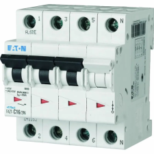 Eaton Electric Gmbh Eaton kismegszakító, 25ka három pólusú +null, fazt-c25/3n-241175 villanyszerelés