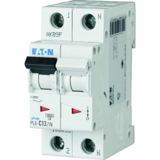 Eaton Electric Gmbh Eaton kismegszakító, 6ka 1 pólus+nulla, pl6-b13/1n-106027 villanyszerelés
