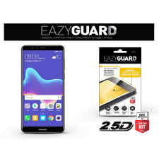 Eazyguard Huawei Y9 (2018) gyémántüveg képernyővédő fólia - Diamond Glass 2.5D Fullcover - fekete (LA-1352) mobiltelefon kellék