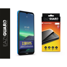 Eazyguard Nokia 1.4 gyémántüveg képernyővédő fólia - Diamond Glass 2.5D Fullcover - fekete mobiltelefon kellék