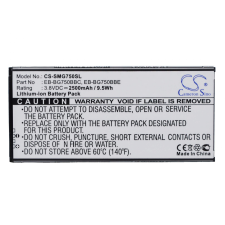  EB-BG750BBC-2500mAh Akkumulátor 2500 mAh mobiltelefon akkumulátor
