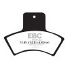 EBC BRAKES EBC FA270TT fékbetét (1 tárcsához) EBC Brakes Futómű és fék alkatrészek Fékbetétek (tárcsafék)