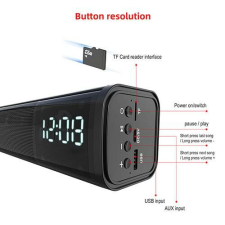 Ébresztőóra bluetooth hangszóróval ébresztőóra