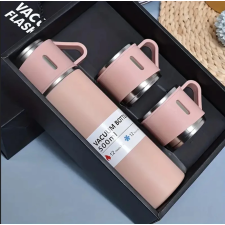 eCarla Termosz 3 bögrével 500ml rózsaszín termosz