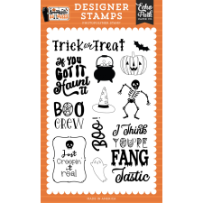 Echo Park Spooktacular Halloween Fang Tastic Szilikonbélyegző Clear Stamps (1 db) bélyegző