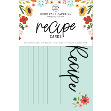 Echo Park Sunflower Summer Receptkártya Recipe Cards (12 lap) decoupage papír