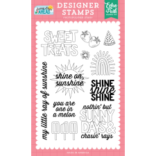 Echo Park Sunny Days Ahead Shine Shine Shine Szilikonbélyegző Clear Stamps (1 db) bélyegző