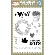 Echo Park Sweater Weather Fall Wreath Szilikonbélyegző Clear Stamps (1 db) bélyegző