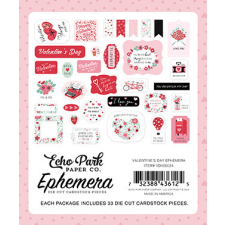Echo Park Valentine's Day Kivágatok Ephemera (1 csomag) matrica