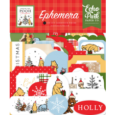 Echo Park Winnie The Pooh Christmas Kivágatok Ephemera (1 csomag) matrica