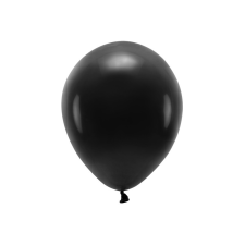 Eco Balloons 30cm pasztell, fekete (1 db / 10 db.) party kellék
