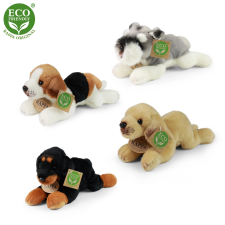 Eco-barát plüss kutya fekvő 16 cm plüssfigura