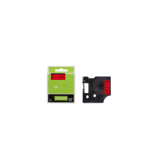 ECO Feliratozógép szalag kompatibilis Dymo S0720720/40917 9mmx7m ECO fekete/piros információs címke