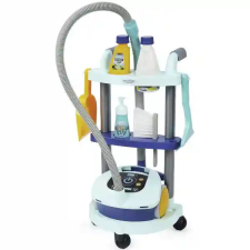 Écoiffier Clean Home Játék gurulós takarítókocsi porszívóval házimunka