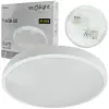 Ecolight Plafon LED Lampa Sufitowa Natynkowa 2x E27 Biała Okrągła Ecolight