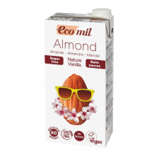 EcoMil Bio mandulaital cukormentes - vanília 1 liter biokészítmény