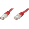 econ connect RJ45 Hálózat Csatlakozókábel CAT 6 S/FTP 1.00 m Piros Páros árnyékolás econ connect (F6TP1RT)