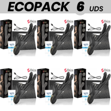 ECOPACK 6 DB - IBIZA KÉT SÁRKÁNY DUPLA VIBRÁTOR FEKETE vibrátorok