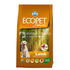  Ecopet Natural Adult Mini Lamb 2 5 kg kutyaeledel