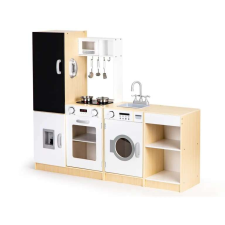 EcoToys Fa konyha gyerekeknek xxl tábla + vezetett ECOTOYS konyhakészlet