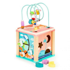 EcoToys fából készült oktatási kocka Dino Dino Dino HM015471 készségfejlesztő